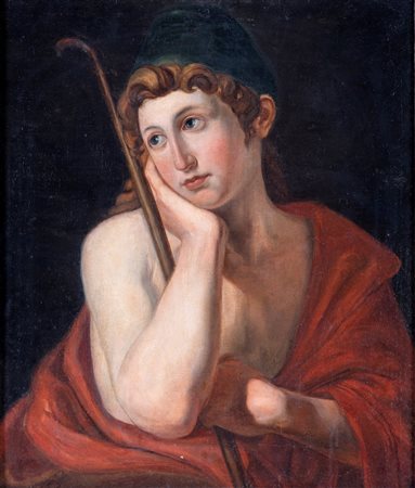 Pittore Neoclassico - Pastore Frigio - olio su tela - cm 70x57