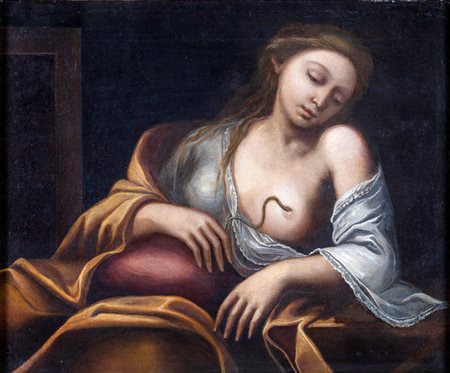 Pittore del XVIII secolo - Cleopatra - olio su tela - cm 75x88