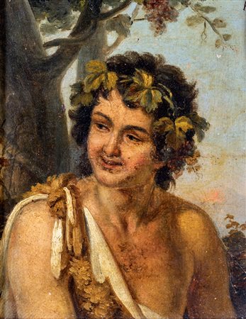 Alessandro Battaglia - Bacco - Siglato in alto a destra: AB - olio su tela -...