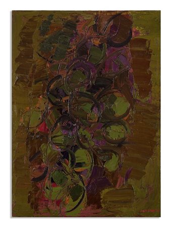 Ennio Morlotti "Vegetazione R5" 1964
olio su tela
cm 133x97
Firmato e datato 64