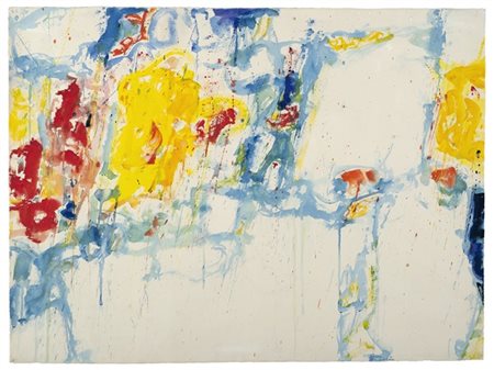 Sam Francis "Senza titolo (Yellow splashes)" 1956
acquerello su carta
cm 58x78
F