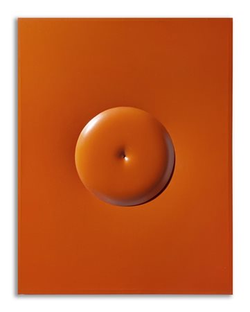 Agostino Bonalumi "Rosso" 1965
tela estroflessa e smalto
cm 93x72
Firmato e data