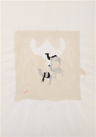 Alighiero Boetti "Senza titolo" 1985
tecnica mista su carta
cm 99,5x70
Firmato i
