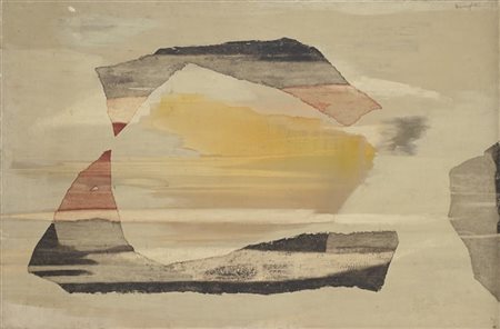 Adam Marczynski "Kompozycja" 1960
olio su tela
cm 91x138
Firmato in alto a destr