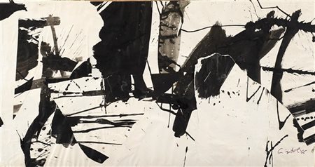 Claudio Cintoli "Senza titolo" 1956
inchiostro su carta
cm 63,5x120
Firmato e da