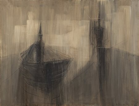 Cesare Peverelli "Senza titolo" 1972
olio su tela
cm 89x116
Firmato e datato 197