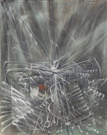 Cesare Peverelli "Senza titolo" 1957
olio su tela
cm 100x80
Firmato e datato 195