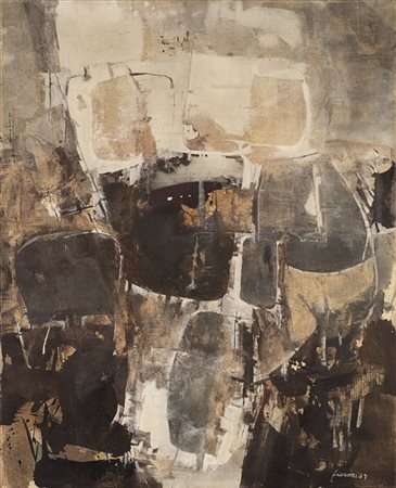 Giosetta Fioroni "Territorio ignoto" 1957
olio su tela
cm 100x81
Firmato e datat