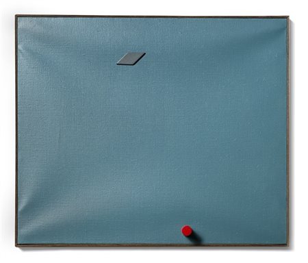 Sergio Dangelo "Congiura per le stelle" 1968
olio e collage su tela
cm 45x54
Tit