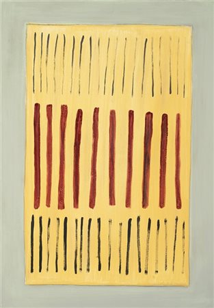 Arturo Vermi "Senza titolo" 1963
olio su tela
cm 100x69
Firmato e datato 63 in b