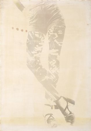 Gianni Bertini "Minishort" 1971
mec-art su tela
cm 116x81
Firmato e datato 71 in