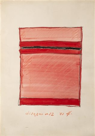 Tano Festa "Disegno n. 12" 1961
tecnica mista su carta
cm 70x50
Titolato e datat