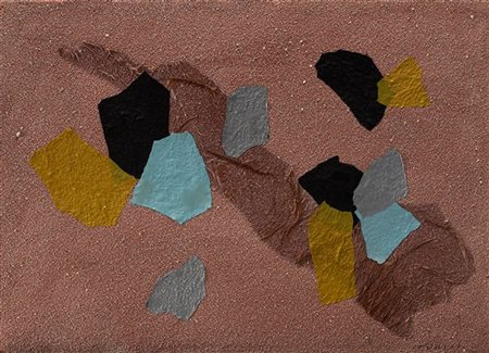 Giulio Turcato "Collage" inizio anni '70
tecnica mista e collage su tela
cm 50x7