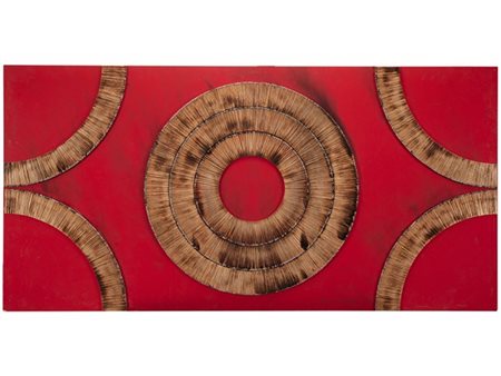 Bernard Aubertin "Dessin de Feu sur table rouge" 2006
fiammiferi bruciati su tav