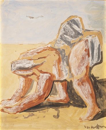 Arturo Martini "Senza titolo" 
tempera su carta
cm 42x35
Firmato in basso a dest