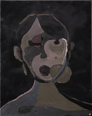 Thomas Zipp "Gertrudtin" 2009
olio su tela
cm 50x40
Firmato, titolato e datato 0