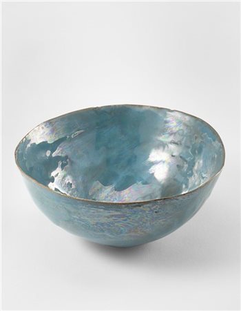 Fausto Melotti "Coppetta" 1960 circa
ceramica smaltata policroma
cm 6,3x14
Firma