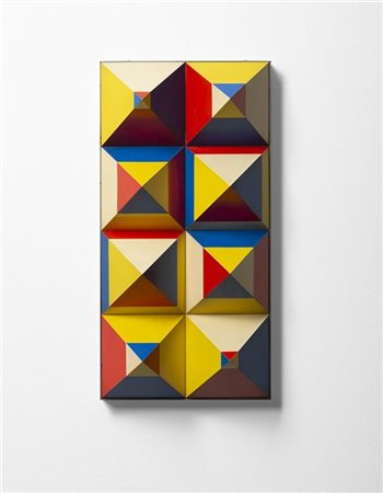 Hans-Jörg Glattfelder "PYB-44" 1968
smalto su resina applicata su tavola
cm 40x2