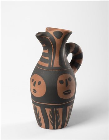 Pablo Picasso "Yan bandeau noir" 1963
brocca in terracotta parzialmente incisa c