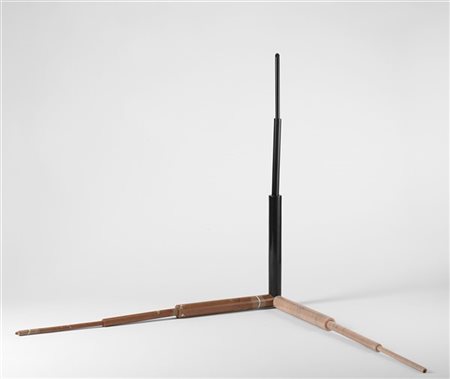 Gianni Caravaggio "L'iniziatore" 2008marmo nero del Belgio, marmo rosa portoghe