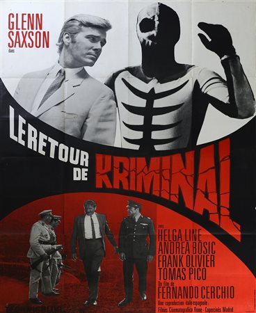 CERCHIO FERNANDO (1914 - 1974) - Le retour de Kriminal. (Il ritorno di Kriminal).