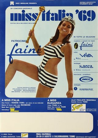  AUTORE NON IDENTIFICATO - Miss Italia 1969.