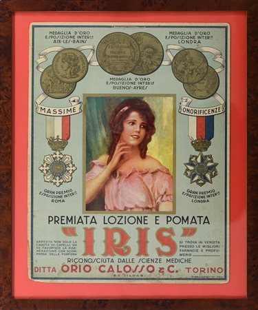  AUTORE NON IDENTIFICATO - IRIS. Lozione e pomata.