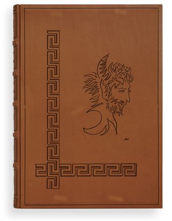 Aligi Sassu , Sofocle, Edipo re , Libro d'arte con litografie