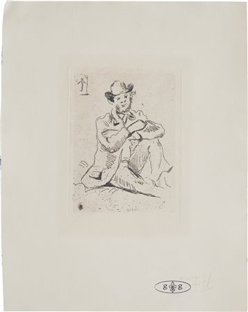Paul Cézanne , Guillaumin (au pendu) , Acquaforte