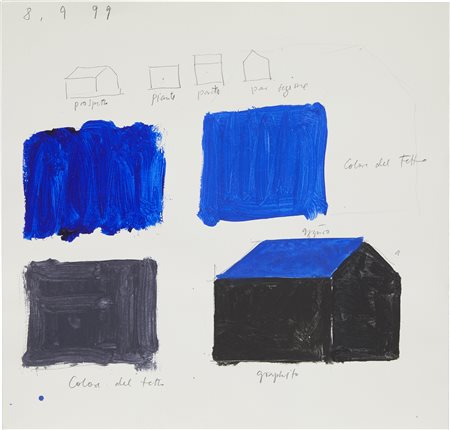 Horst Antes , Senza titolo , Tecnica mista su carta