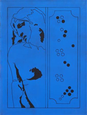 Tano Festa , Da Michelangelo , Acrilico su tela