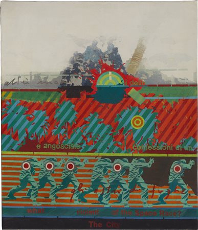 Fernando De Filippi , Senza titolo , Acrilico su tela