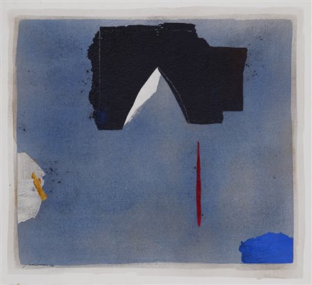 Giuseppe Santomaso , Senza titolo , Tecnica mista su carta intelata