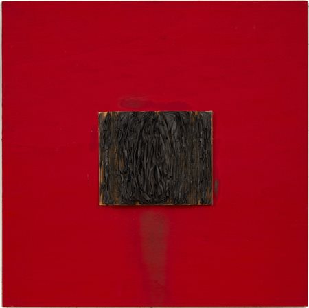 Bernard Aubertin , Livre brûlé , Libro bruciato su tavola