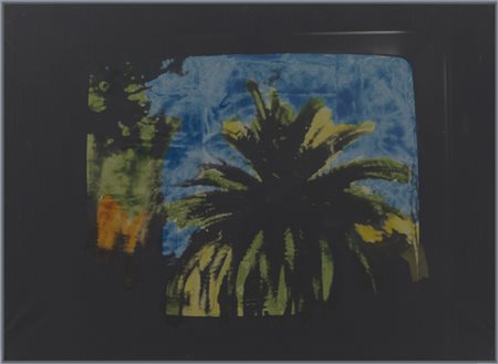 Mario Schifano , Senza titolo , Smalto su tela emulsionata