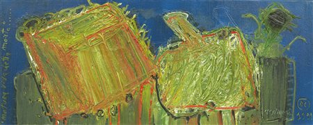 Mattia Moreni , Natura viva detta morta , Olio su tela