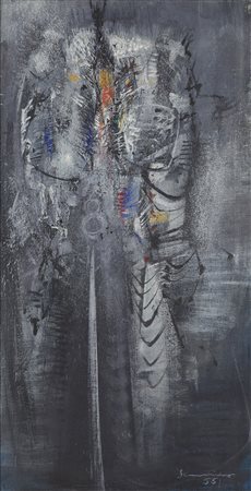 Emilio Scanavino , Senza titolo , Olio su tela