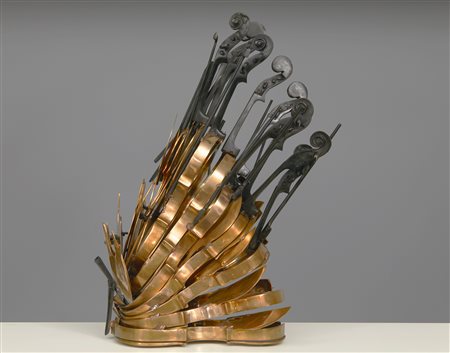 Fernandez Arman , Cascade de violons , Bronzo