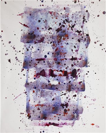 Sam Francis , Senza titolo , Acrilico su carta
