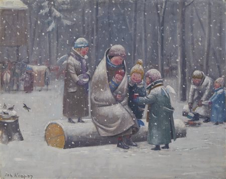 Jan Knap , Senza titolo , Olio su tela