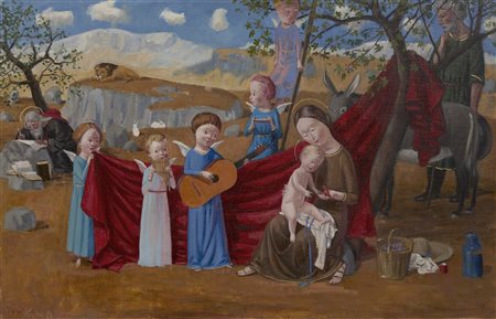 Jan Knap , Senza titolo , Olio su tela