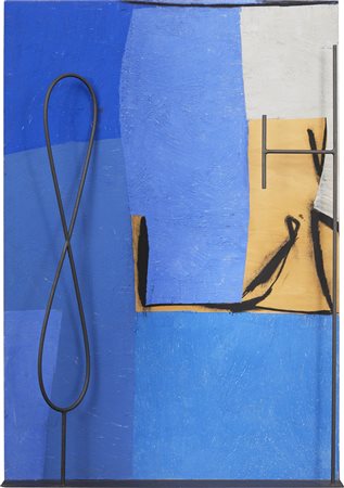 Tommaso Cascella , Nell'occhio della notte , Tecnica mista su tavola