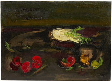 Attilio Alfieri , Natura morta , Olio su tela