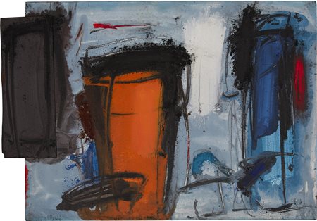 Enzo Esposito , Senza titolo , Tecnica mista su tela