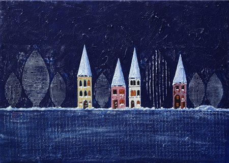 Carlo Scomparin - Notturno sul lago ghiacciato