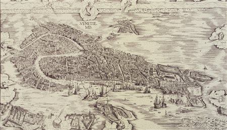Jacopo De Barbari - Veduta di Venezia 1450 