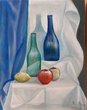 Evi  Mayer - Natura Morta con bottiglia