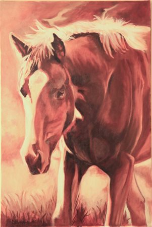 Renato De Lorenzi  - Cavallo al tramonto - 2007