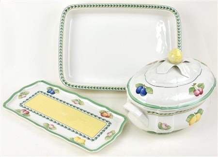 LOTTO COMPOSTO DA 3 CERAMICHE VILLEROY E BOCH saerie French Garden Zuppiera,...