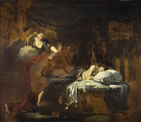 DAVID TENIERS<BR>"Il sogno" fine XVII secolo